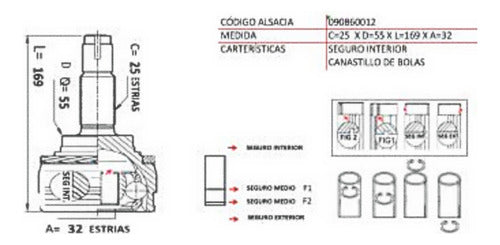 Punta Homocinetica R/L Sentra Ii 1.6 1998 2002