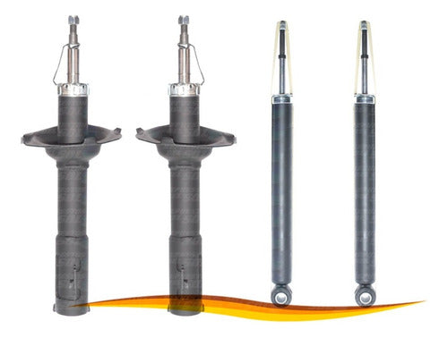 Par Amortiguador Toyota Yaris 1.3 1999 2005 Delantero + Traseros