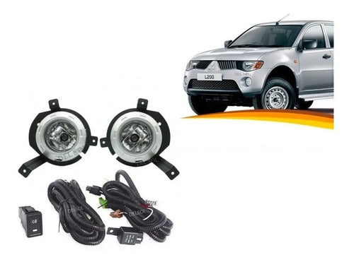 Neblineros Mitsubishi L200 2006 2010 Kit Completo