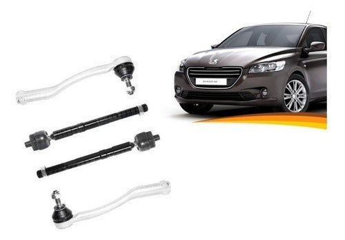 Brazo Axial Peugeot 301 2013 2017 + Terminales Kit X 4