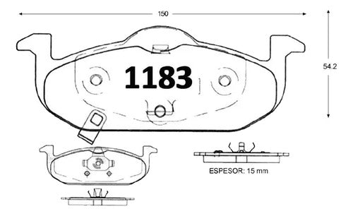 Pastilla Freno + Balatas Freno Mg 3 2012 2023