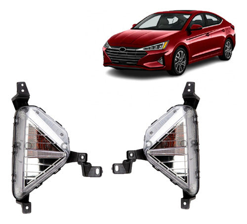 Neblineros Hyundai Elantra 2019 2020 Par