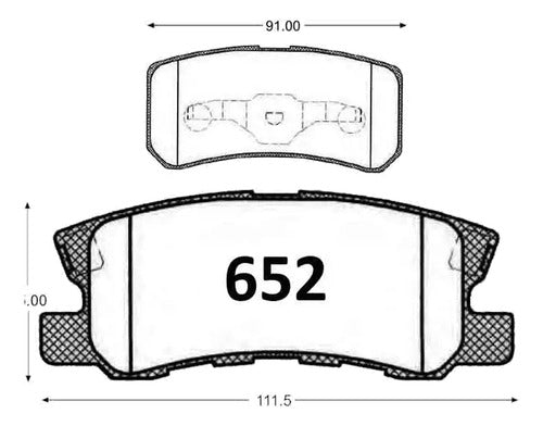 Pastilla Freno Trasero Mitsubishi Asx 2011 2013