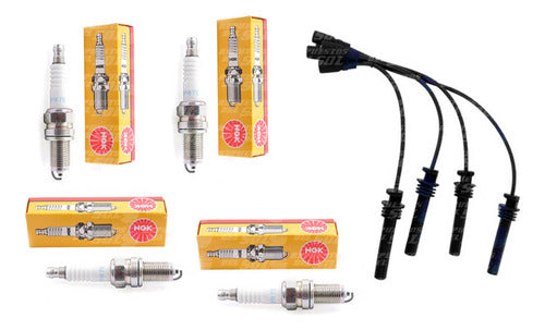 Juego Cables + Bujia Chevrolet N300 1.2 2011 2018