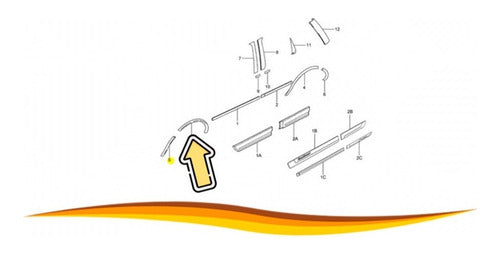 Moldura Tapabarro Delantera Izquierdo Ford Ecosport 2003 2007