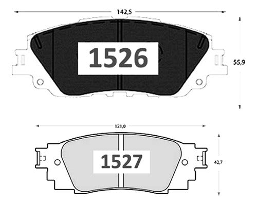 Kit Pastillas Delanteras + Traseras Freno Toyota Rav 4 2019 2024