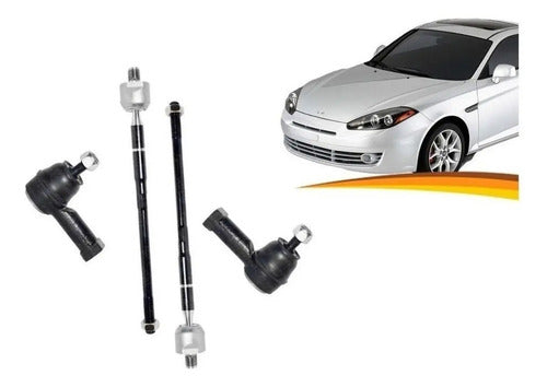 Brazo Axial Hyundai Tuscani 2004 2007 + Terminales X 4