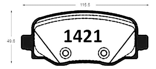 Pastilla Freno Jeep Renegade 2015 2022 Traseras