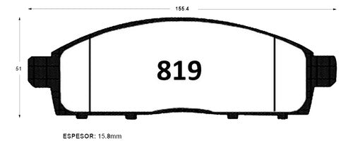 Pastilla Freno Mitsubishi L200 2007 2022
