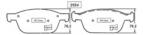 Pastilla Freno Delantero Volvo Xc60 2400d 2008 2017