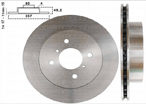 Par Disco Freno Suzuki Ignis