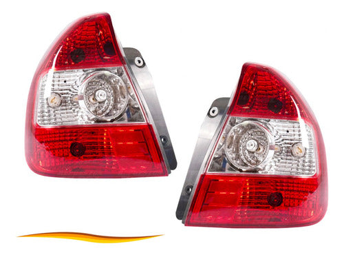 Farol Trasero Hyundai Accent Prime Lc 1.5 2001 2003 Par