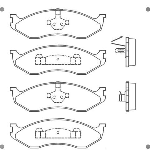 Pastilla Freno Delantera Jeep Grand Cherokee 1993 1999