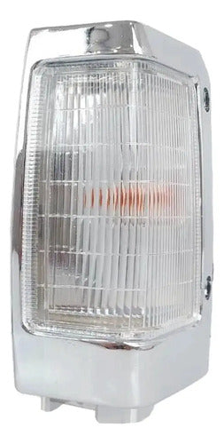 Farol Punta Nissan D21 1993 2010 Izquierdo Borde Cromado Blanco