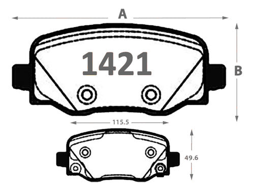 Pastilla Freno Ram Rampage 2024 2025 Trasera
