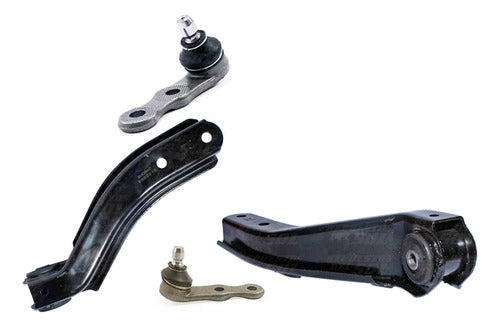 Par Bandeja Suspensión Curva Chevrolet Corsa 1.6 1998 2010 Rotula