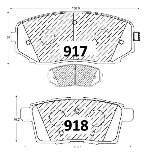 Pastilla Freno Mazda Mpv 2001 2016 Delanteras Traseras