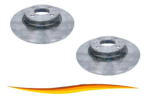 Par Disco Freno Delantero Solido Renault Sandero 2009 2013