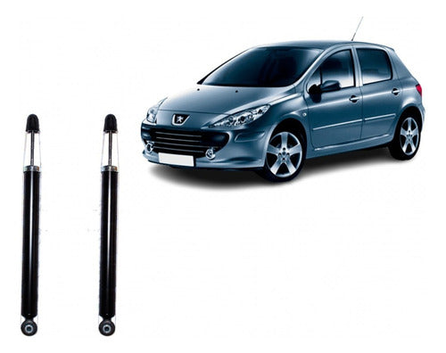 Par Amortiguador Trasero Peugeot 307 2002 - 2009 Gas