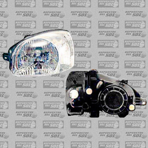 Optico R/L Hyundai Santa Fe 2.4 2001 2004 Par