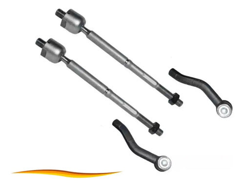 Brazo Axial Toyota Yaris 2006 2013 + Terminales Kit X 4