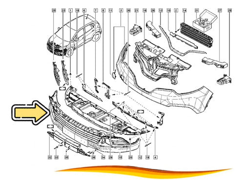 Parachoque Delantero Renault Captur 1.5 2015 2019