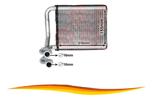 Radiador Calefaccion Hyundai Accent Rb 2011 2020
