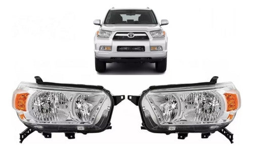 Par Optico + Par Farol Toyota 4runner 2010 2013