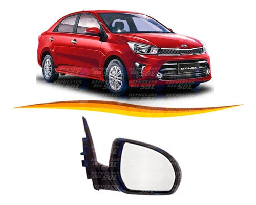 Espejo Retrovisor Derecho Kia Soluto 2019 2022 3 Pin