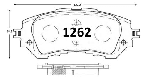 Pastilla Freno Delantera Toyota Yaris 2014 2022