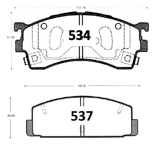 Kit Pastillas Delanteras + Traseras Freno Gtx Mazda 626 2000 2004