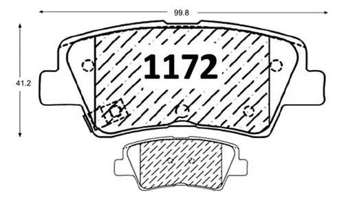 Pastilla Freno Traseras Kia Rio 5 2012 2018