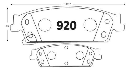 Kit Pastillas Delanteras + Traseras Freno Chevrolet Suburban 2007 2014