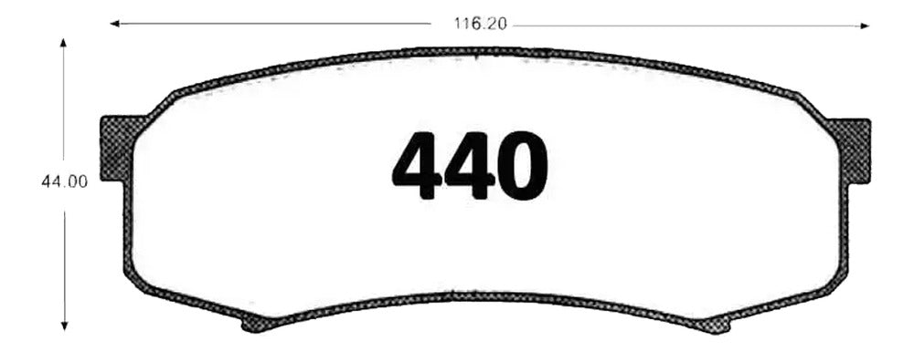 Pastillas Freno Gtx Mitsubishi Pajero 2011 2019 Kit