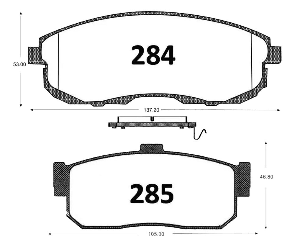 Pastillas Freno Nissan Maxima 1995 2003 Kit