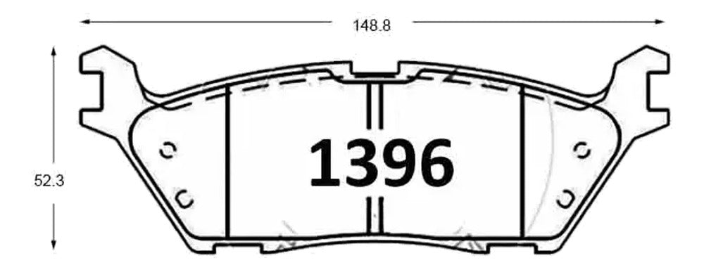 Pastilla Freno Ital Brakes Trasera Ford F-150 2011 2014