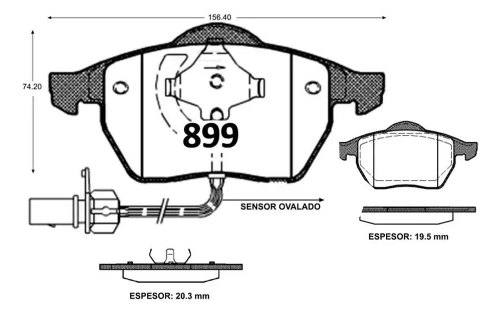 Par Kit Discos Frenos + Pastillas Gtx Audi A6 1997 2005