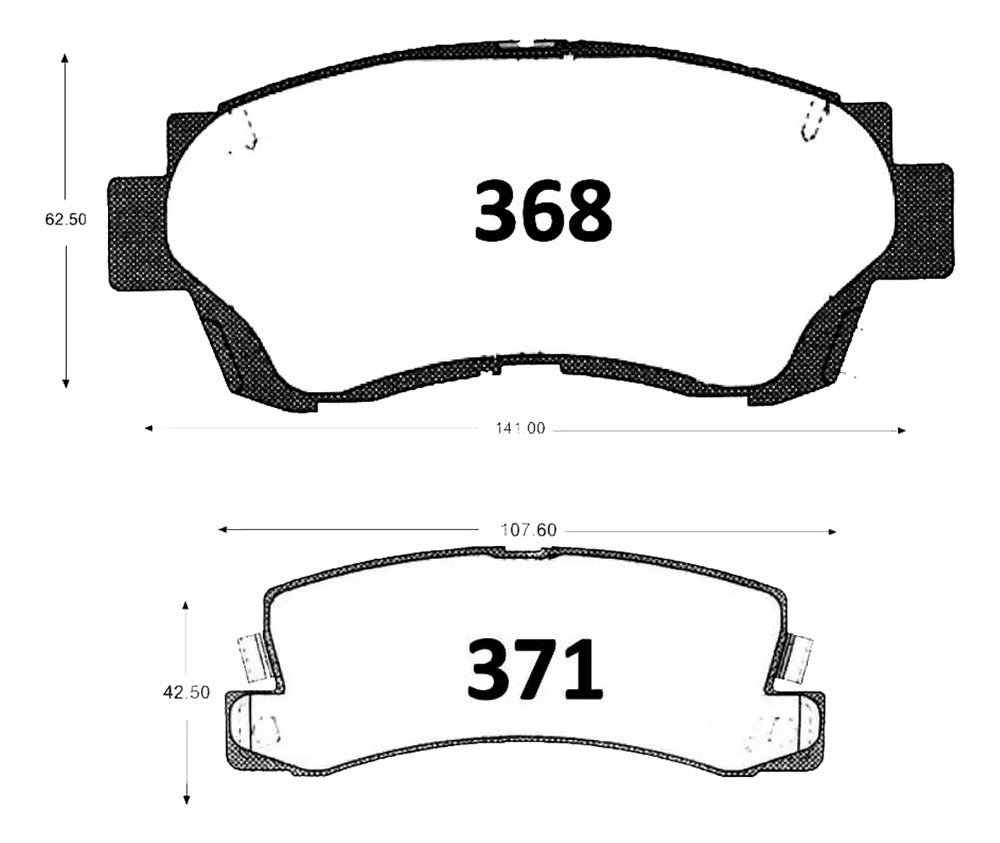 Pastillas Freno Gtx Toyota Camry 2000 2002 Kit