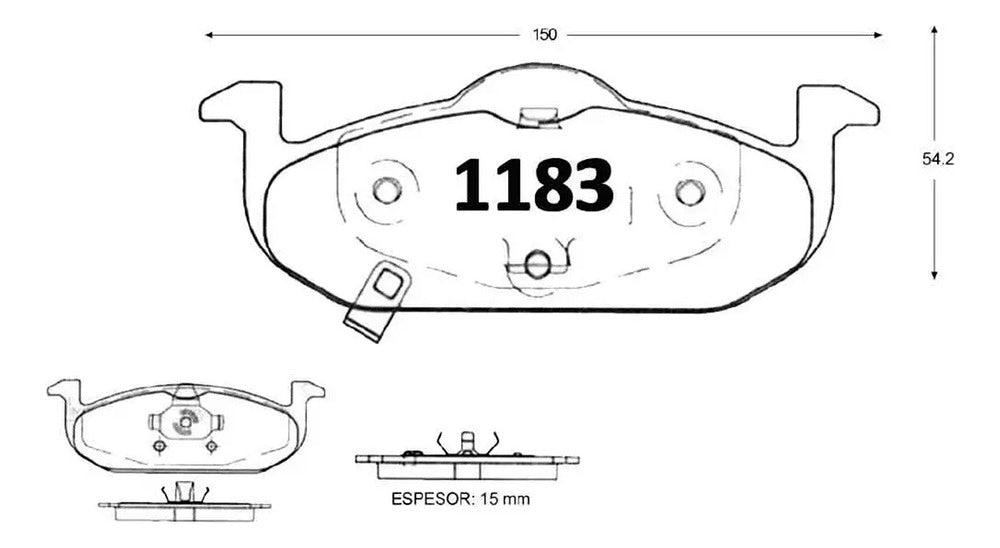 Par Kit Discos Frenos + Pastillas Mg 3 1.5 2012 2024