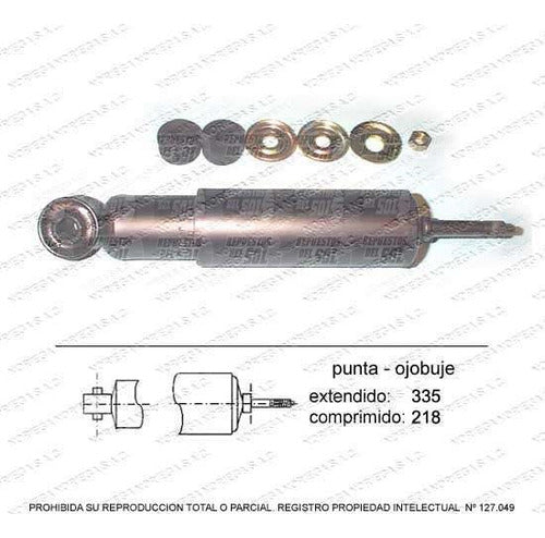 Par Amortiguador R/L Delantero Terrano D22 2.4 2000