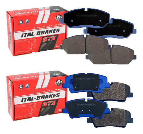 Kit Pastillas Delanteras + Traseras Freno Hyundai Solati H350 2017 2022