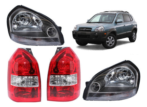 Optico Hyundai Tucson + Farol Trasero 2005 2009 Par