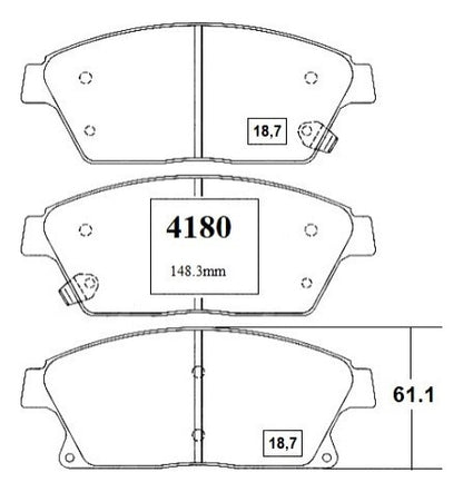 Pastilla Freno Delantero Chevrolet Cruze 2.0 2011 2017