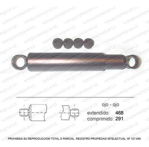 Par Amortiguador R/L Trasero Mazda Camion T3500 1985 1989