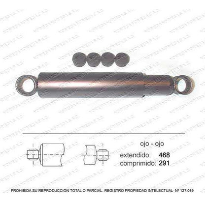 Par Amortiguador R/L Trasero Mazda Camion T3500 1985 1989