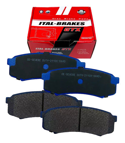 Kit Pastillas Delanteras + Traseras Freno Gtx Jmc New Vigus Work 2022 2023