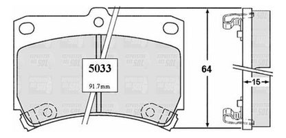 Pastilla Freno Delantero Mazda Mazda 323 1.6 1989 1998