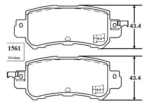 Pastilla Freno Trasero Mazda Cx5 2.0 2012 2015