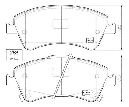 Pastilla Freno Delantero Toyota Avensis 2.0 2010 2014