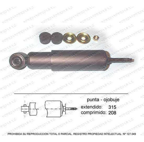 Par Amortiguador R/L Delantero Nissan Terrano 2.4 1998